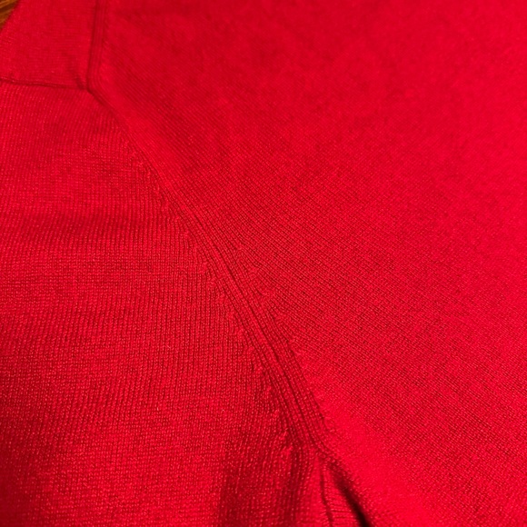 Malo Optimum Red Cashmere Sweater New With Tags - Picture 7 of 10